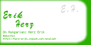 erik herz business card